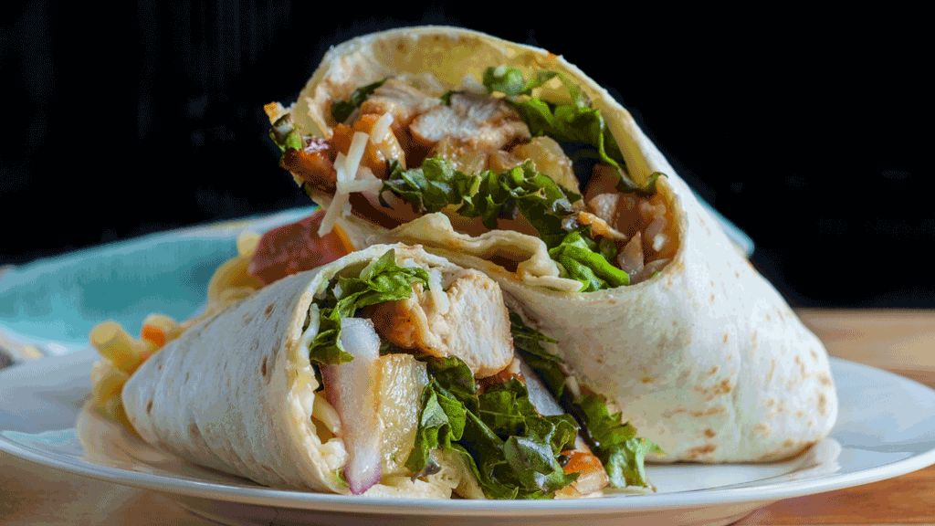 Chicken Caesar Salad Wraps