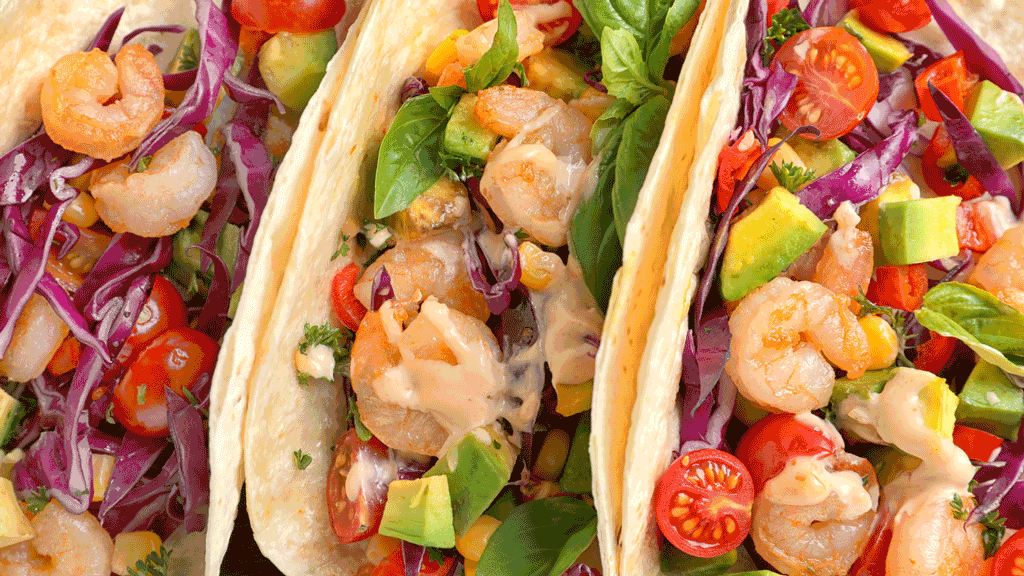 Shrimp Tacos with Mango Salsa