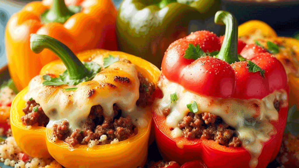 Beef Stuffed Bell Peppers