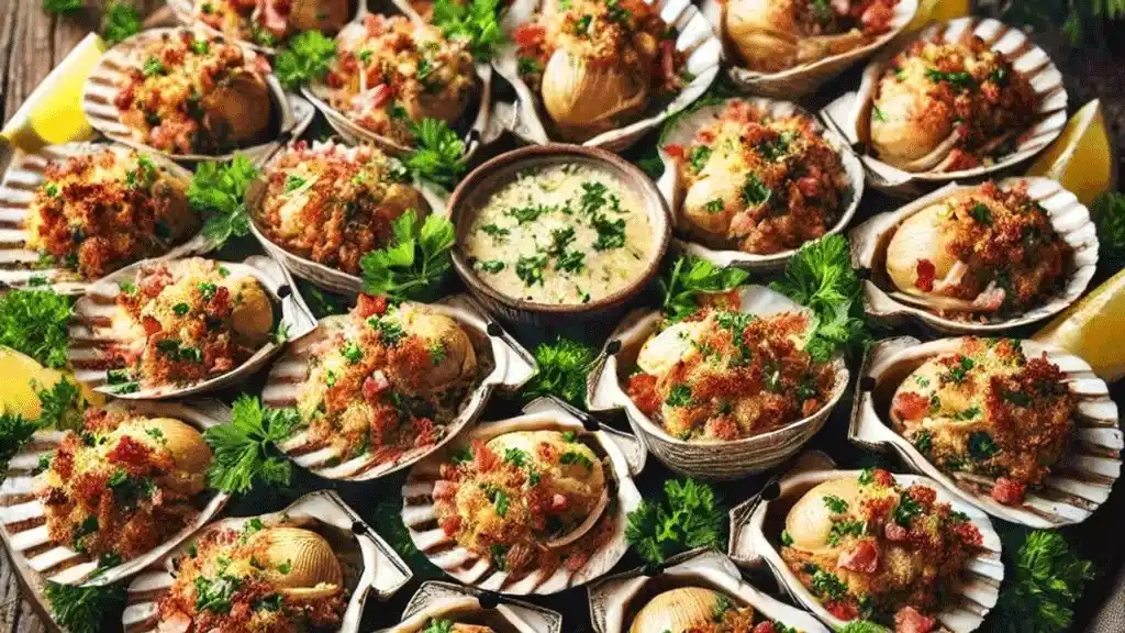 baked stuffed littleneck clams