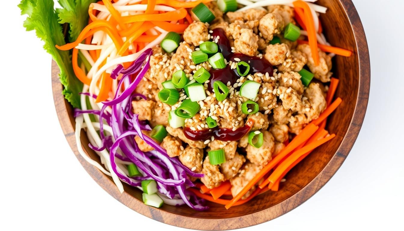 keto chicken egg roll bowl