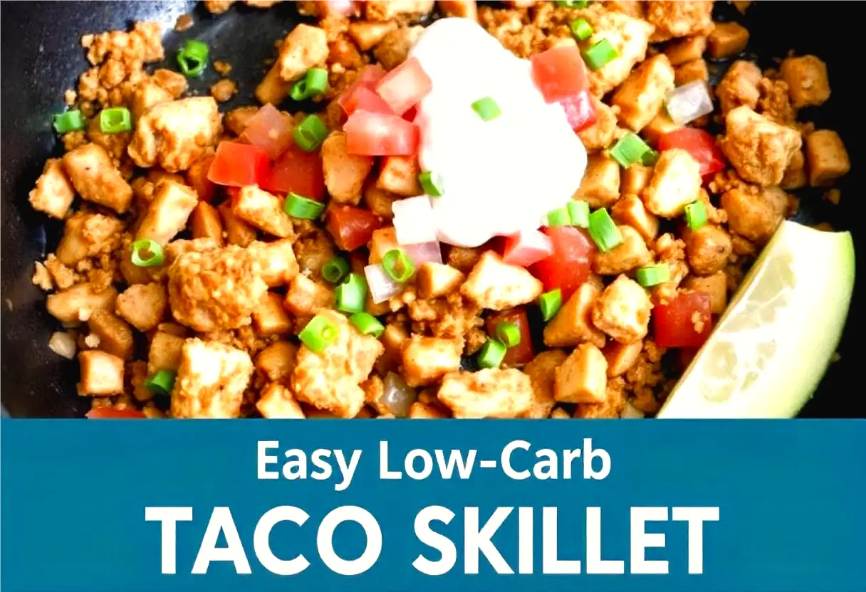 Easy Low-Carb Ground Chicken Taco Skillet