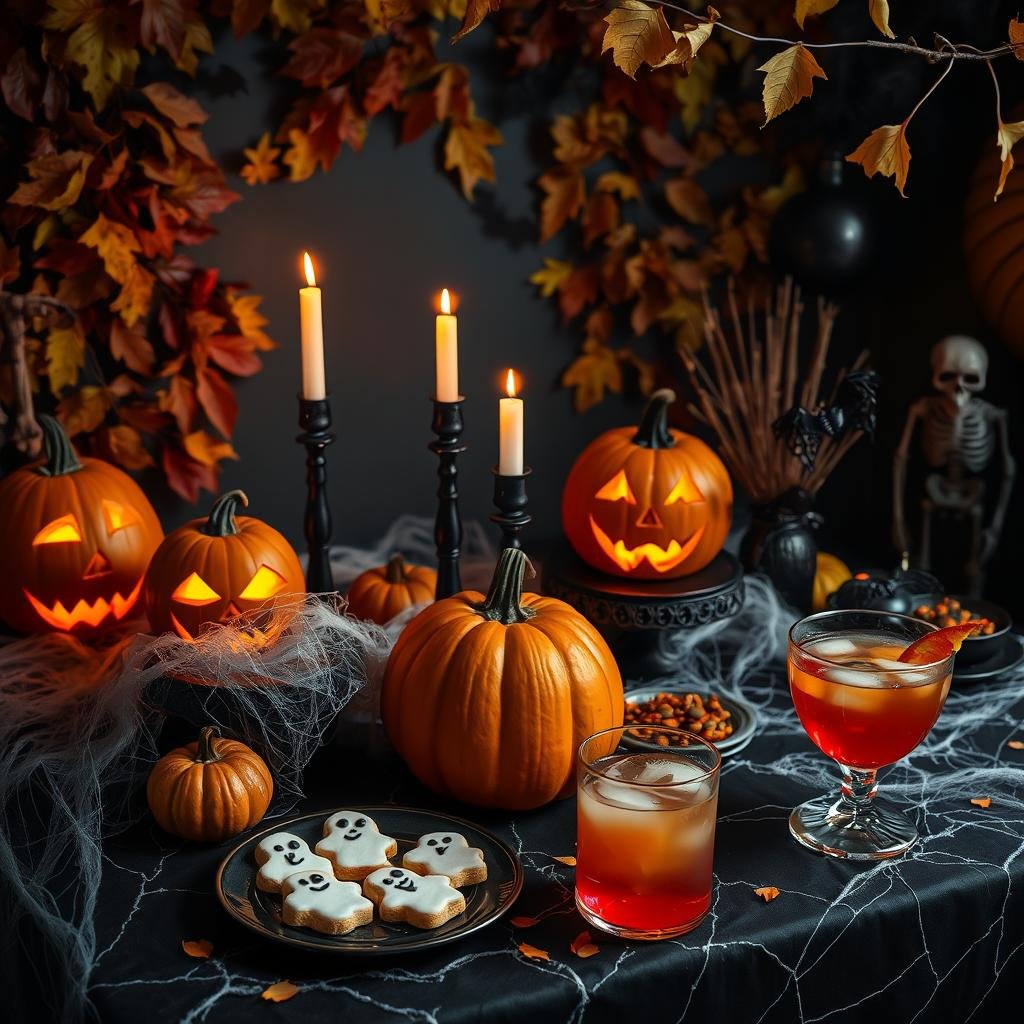 Halloween Party Planning Setup