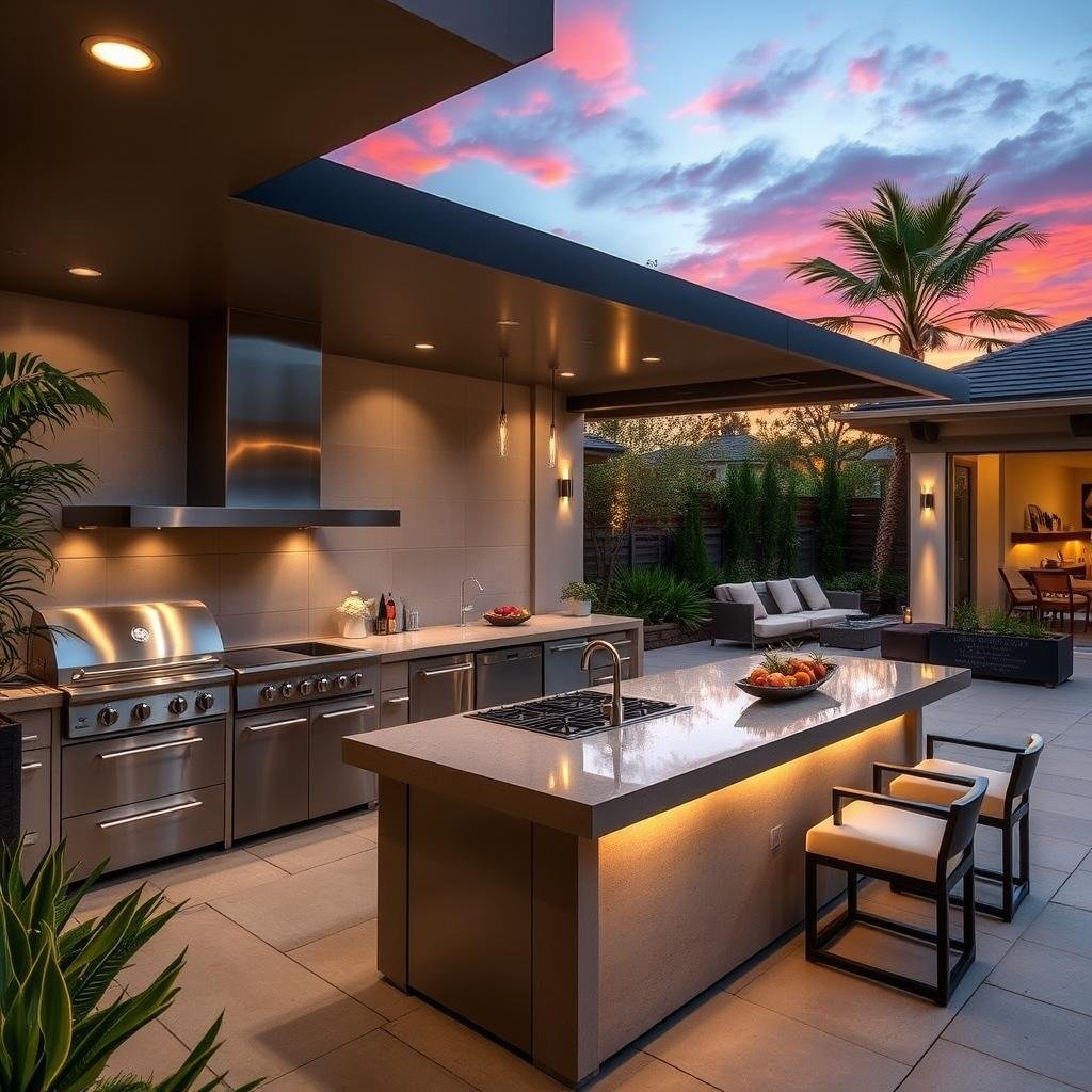 Modern Outdoor Kitchen Design