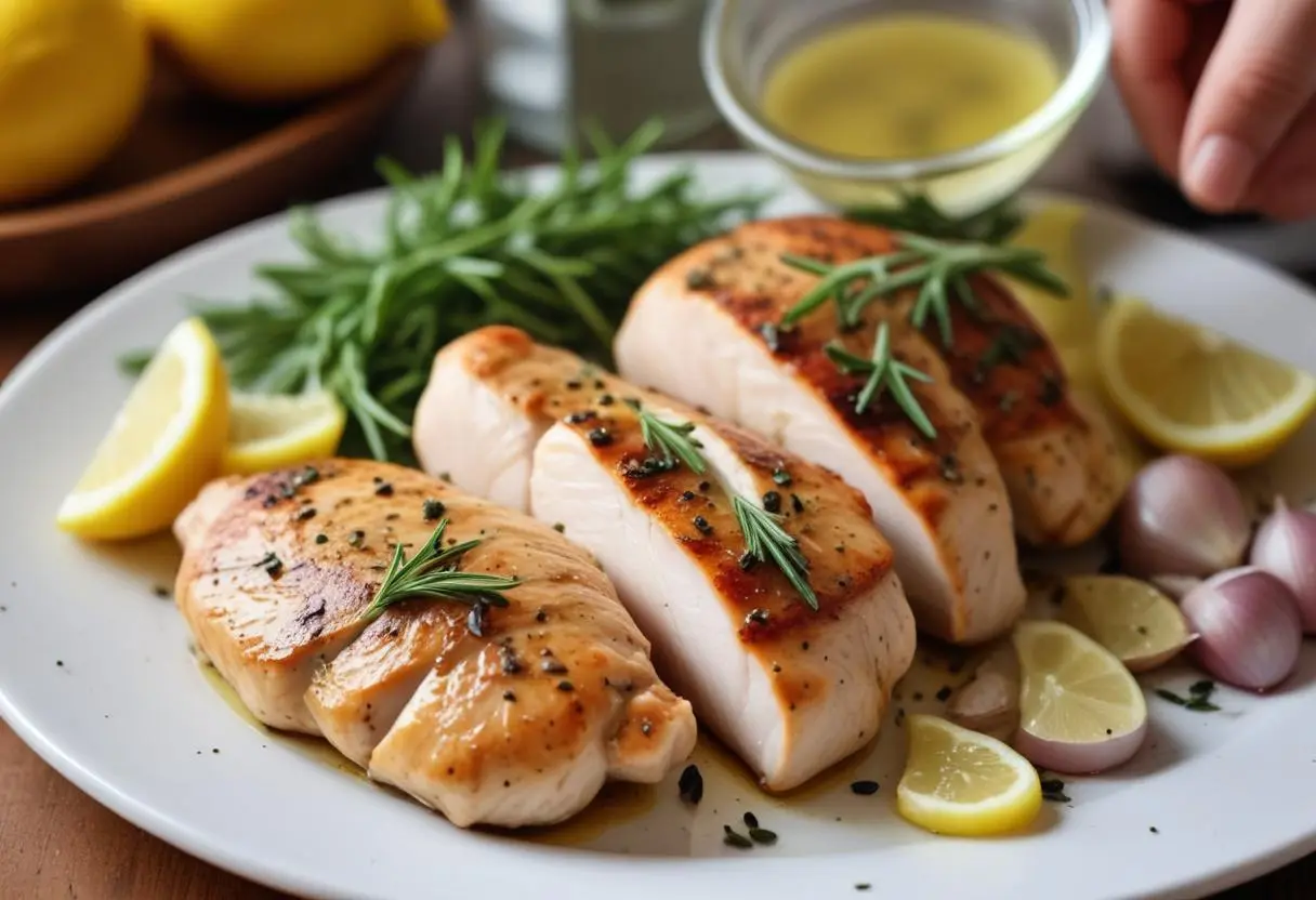 healthy chicken recipes Lemon Garlic Grilled Chicken