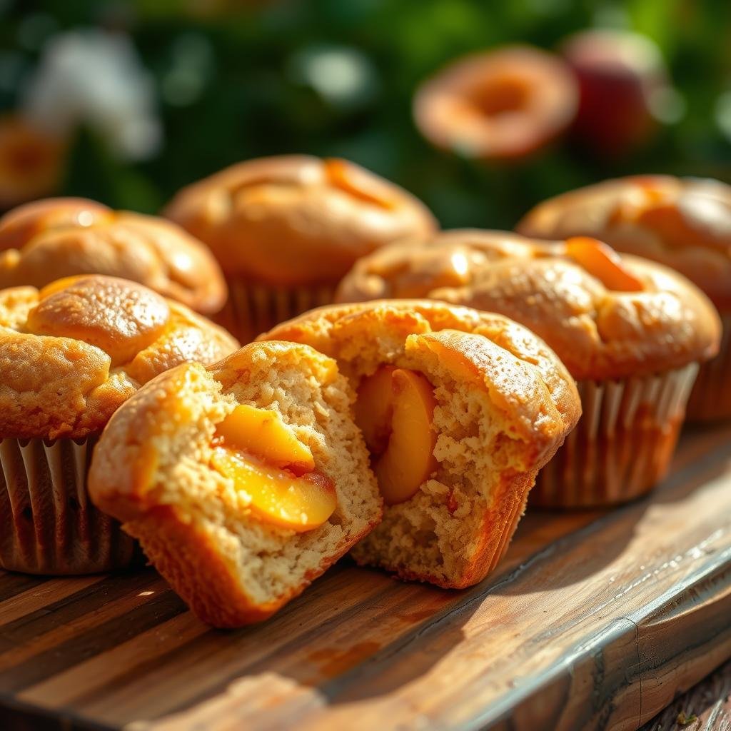 Peach muffins