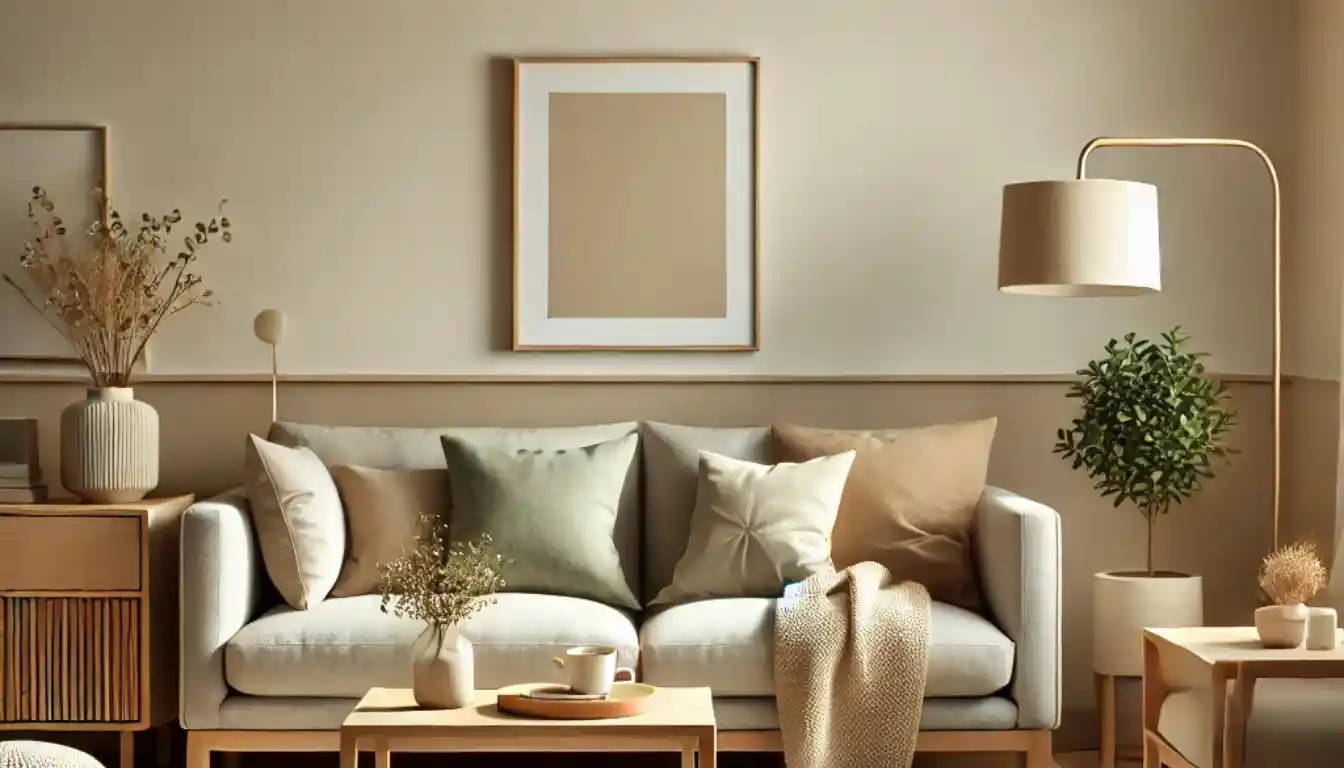 15 Cozy Living Room Ideas for Small Spaces 1 Cozy living room in warm neutrals for small spaces