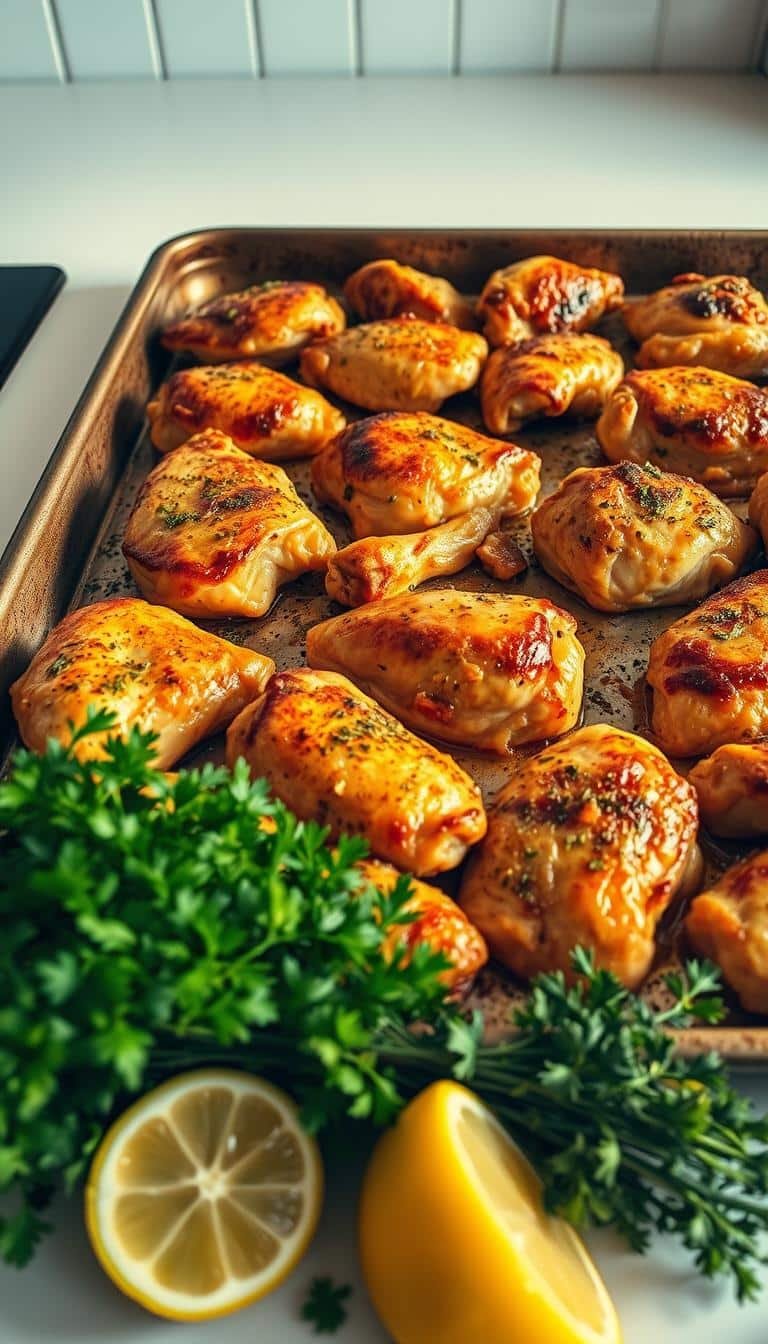 Sheet Pan Lemon Herb Chicken Recipe Sheet Pan Lemon Herb Chicken Recipe
